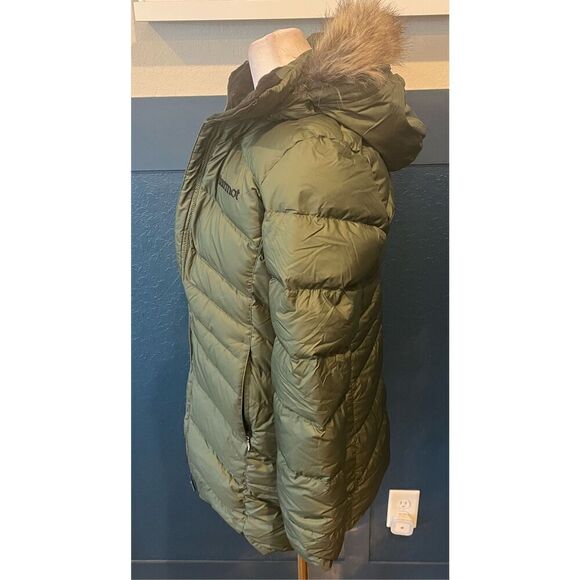 MARMOT Women's Montreal Mid-Thigh Length Down Puffer Coat - Picture 6 of 11